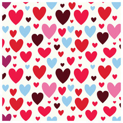 seamless pattern with hearts
