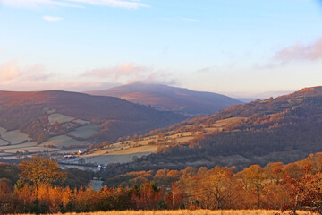 Winter dawn in the Brecon Beacons, Wales