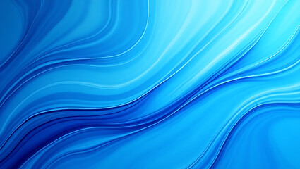 Blue Marble Flow Abstract Background with Smooth Liquid Swirls
