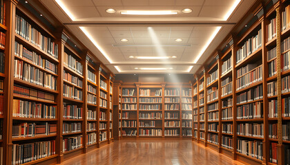 Obraz premium banners with background library , with white tonespng