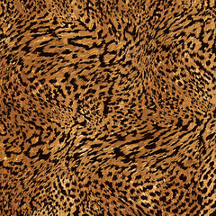 Seamless patterned texture of animal skin, animal print.