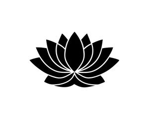 creative details floating lotus icon vector Illustration