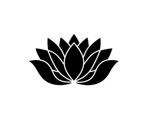 creative details floating lotus icon vector Illustration