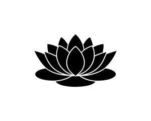 creative details floating lotus icon vector Illustration