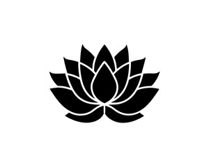 creative details floating lotus icon vector Illustration
