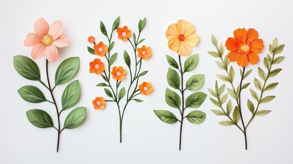 Fototapeta premium Synthetic flowers inspire creative DIY projects with vibrant colors and intricate designs, perfect for crafting enthusiasts