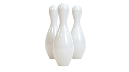 Bowling pin on transparent