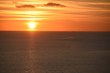 Fototapeta premium sunset over the sea