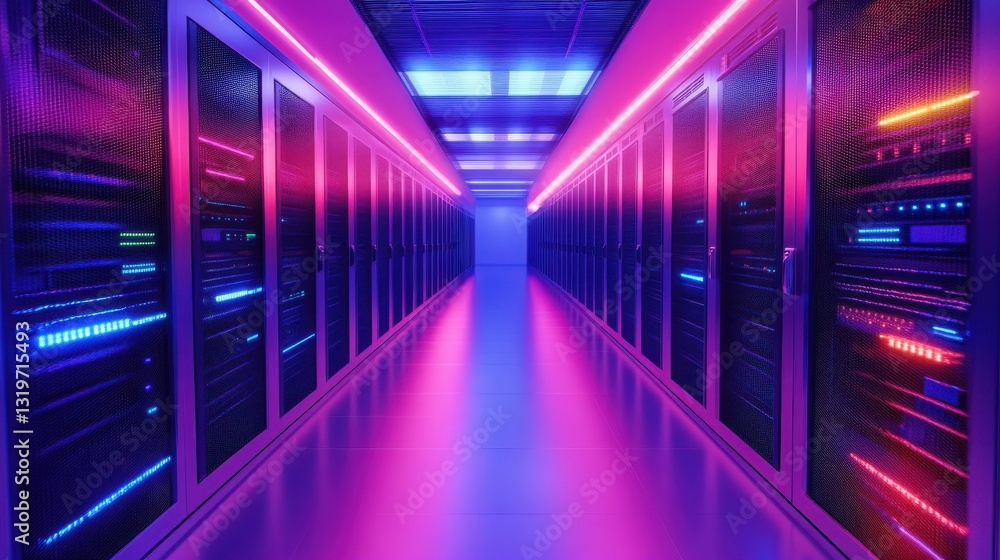 Poster data hosting technology. cloud computing security. remote access, network storage. backup server, cl