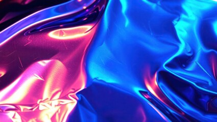 Mesmerizing Holographic Iridescent Rainbow Vinyl Sheet With Color Changing Effects For Background