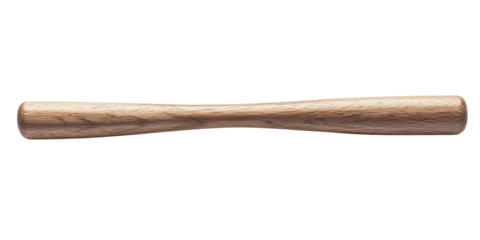 Wooden baseball bat kept on white or transparent background