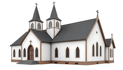 Fototapeta premium Church 3d png