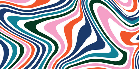 Waves lines pattern. psychedelic illustration waves marbling, Wavy Swirl Seamless pattern.	
