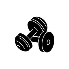 creative details dumbbells icon vector Illustration