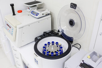 Advanced centrifuge equipment designed specifically for efficient sample separation in a modern...