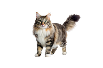 Obraz premium Norwegian Forest Cat PNG Image – HD and Isolated for Design Use