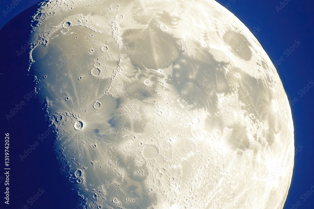 Poster unveiling the hidden wonders and mysteries of the far side of the moon