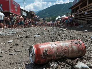Mud for Can, Festival Crowd, Mountains.