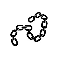 creative details weightlifting chains icon vector Illustration