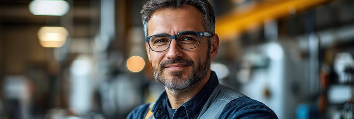 Skilled artisan displaying expertise while working in a modern workshop environment