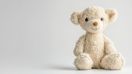 Toy Teddy Bear Isolated on White - Cutout Image
