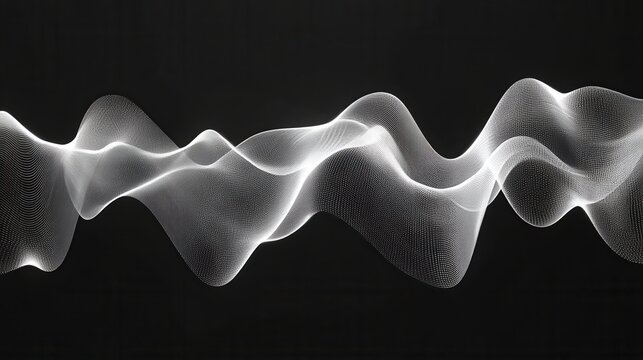 Sound waves. Music wave, audio frequency waveform. Radio voice and soundtrack symbols. Soundwave abstract signals isolated set