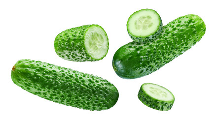 Cucumber isolated on white background