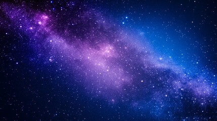 Fototapeta premium Stunning cosmic view showcasing a vibrant galaxy filled with stars and nebulae