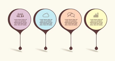 Infographic design template with place for your data. Vector illustration.