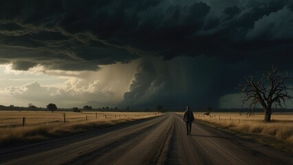 feeling of being exposed and our limited perspective when confronted with a tornado emphasizes how insignificant we are in comparison to vastness of natural events