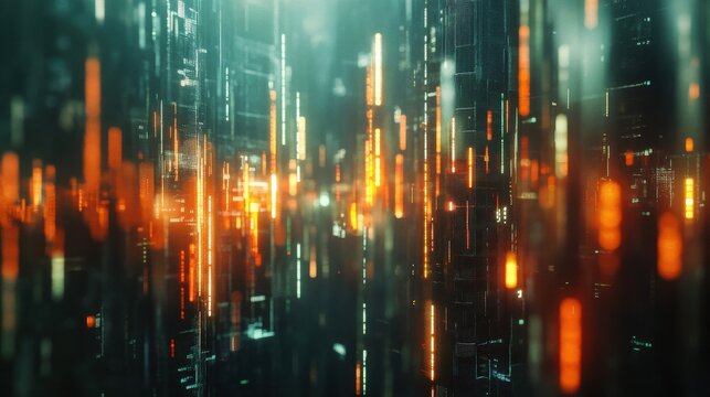Stockmarket online trading chart candlestick on crypto currency platform. Stock exchange financial market price candles graph data pattern analysis concept. Computer screen closeup background