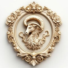 Capricorn zodiac sign displayed in elegant design