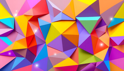 Obraz premium Abstract bright colorful geometric background , with white tonespng