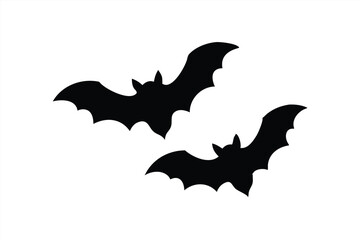 Fototapeta premium Bats flying against a simple background in vector illustration