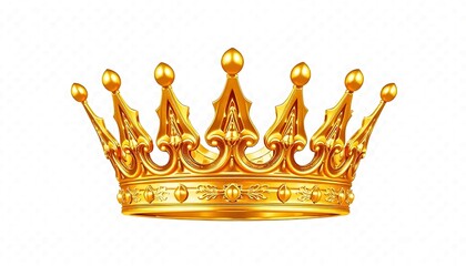 Golden Crown A Transparent Isolated Background