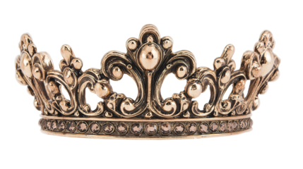 Ornate vintage gold crown display jewelry photography elegant setting close-up luxury concept