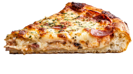 Delicious extra cheese pizza slice pizzeria food photography cozy environment close-up view culinary delight