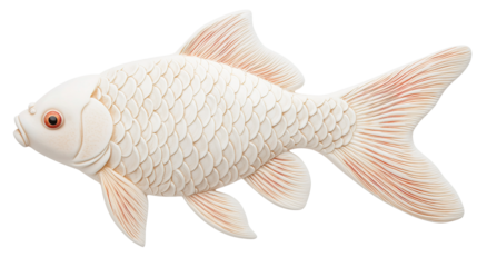 Realistic goldfish clipart digital art aquatic environment front view creative design