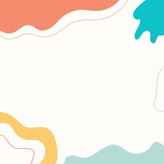 Obraz premium Soft and elegant minimalist abstract background with pastel organic shapes. Ideal for modern branding, presentations, and social media aesthetics.