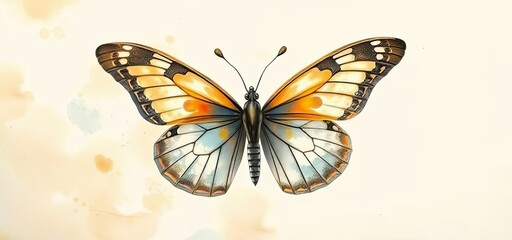 Elegant Butterfly Illustration Nature Insect Wings Art