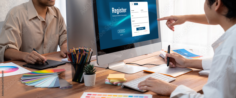 Poster online registration form for brisk form filling on the internet website
