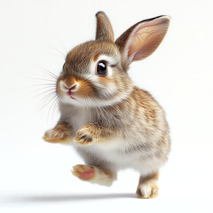 Obraz premium rabbit on white background