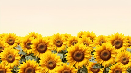 Obraz premium A photo of a field of sunflowers