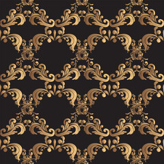 Luxurious Victorian Ornament Seamless Pattern