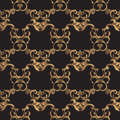 Luxurious Victorian Ornament Seamless Pattern