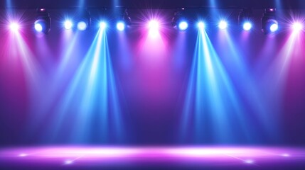 blue-violet gradients music concert poster background