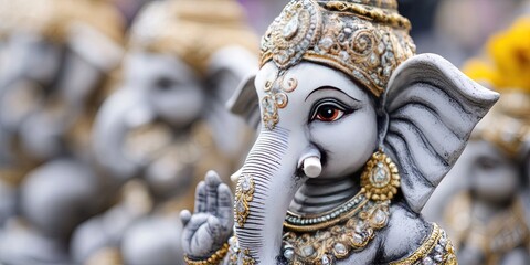 Obraz premium Modern Ganesha - elephant hindi god