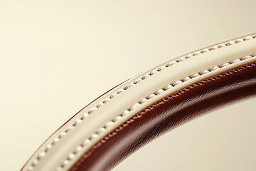 Obraz premium Cream and Brown Leather Detailing