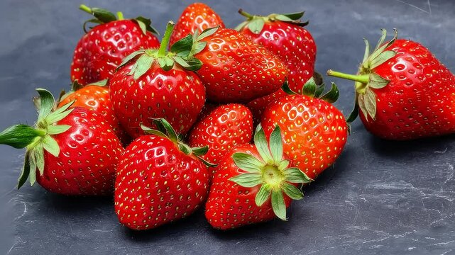 Fresh Juicy Strawberry Close-Up