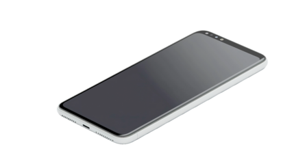 Modern smartphone mockup display digital product minimalist design front view technology innovation